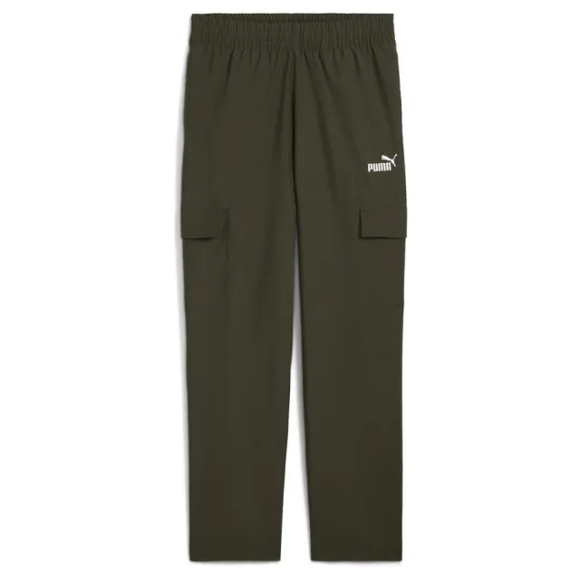 PUMA Essentials No. 1 Logo Woven Cargo Pants Men, Dark Olive, size 3XL