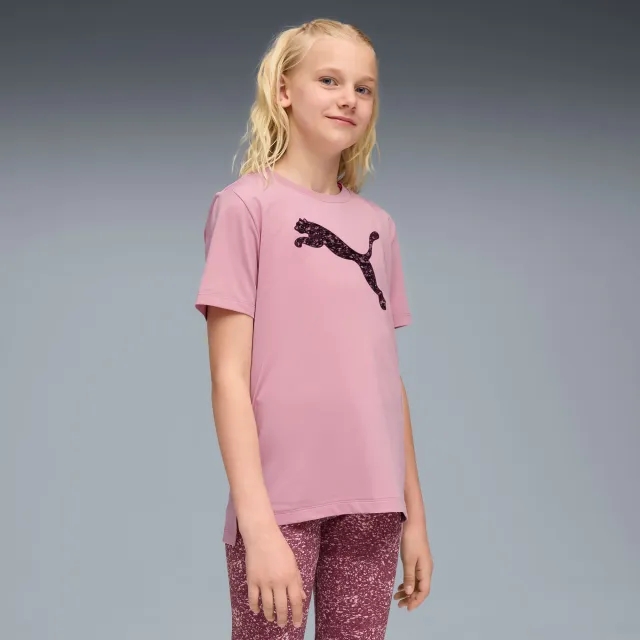 PUMA Train All Day Essentials Graphic T-Shirt Youth, Poised Pink, size 11-12 Youth