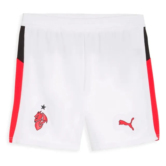 PUMA AC Milan 25/26 Shorts Youth, White/For All Time Red, size 11-12 Youth