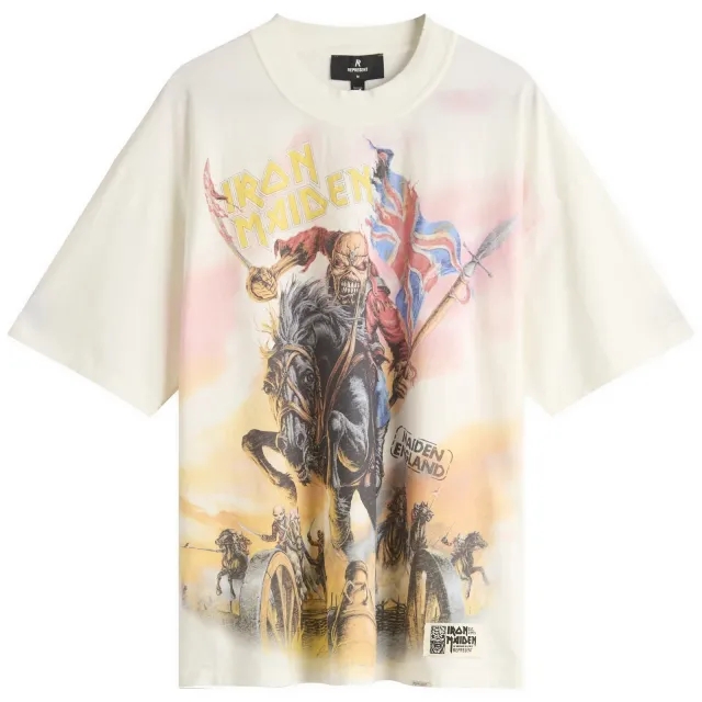 Represent Men's Iron Maiden Steed T-Shirt Flat White