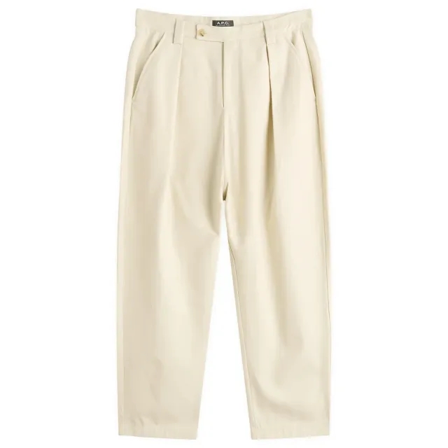 A.P.C. Men's Renato Pleated Trousers Mastic