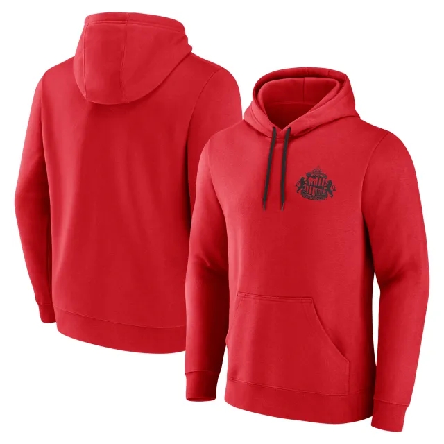 Sunderland Essentials Small Crest Overhead Hoodie - Athletic Red - Mens