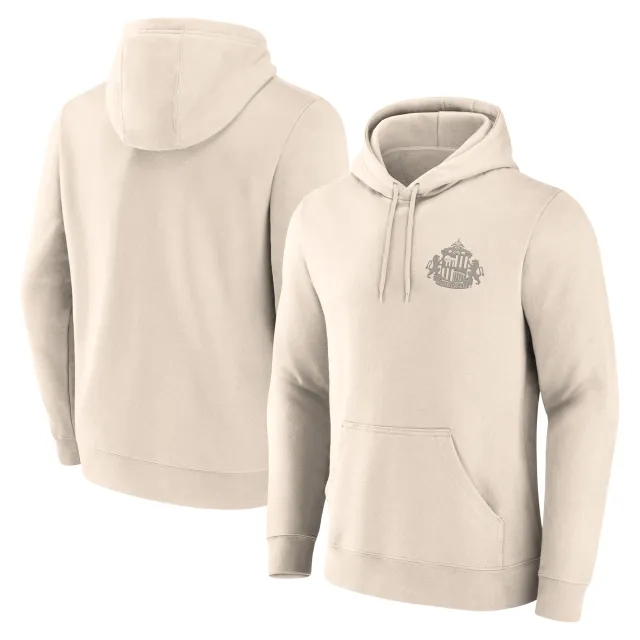 Sunderland Essentials Small Crest Vintage Logo Overhead Hoodie - Whitecap Gray - Mens