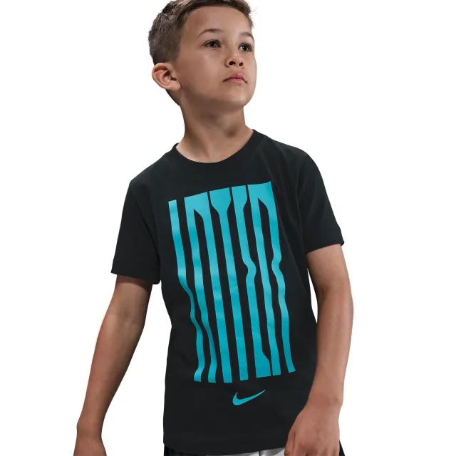 Nike Inter Milan Wordmark T-Shirt - Black - Kids