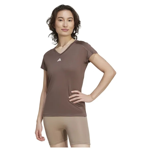 Adidas Aeroready Train Essentials Minimal Branding V-neck Short Sleeve T-shirt