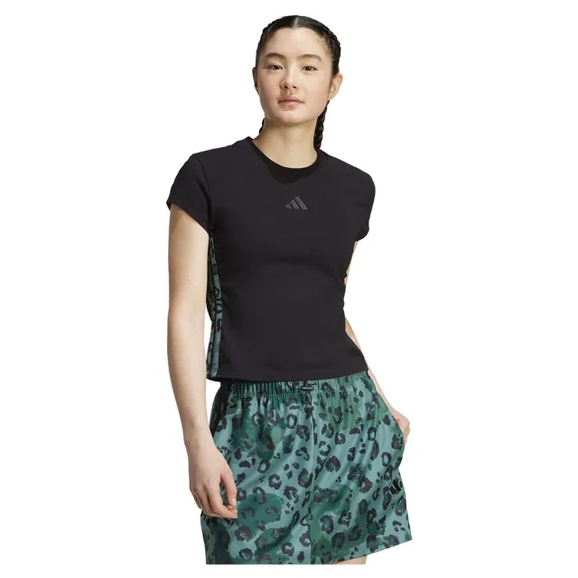 Adidas Animal Print 3 Stripes Short Sleeve T-shirt