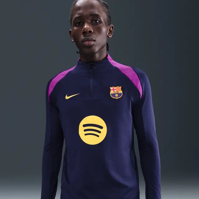F.C. Barcelona Strike Men's Nike Dri-FIT Football Drill Top - Imperial Purple - Sustainable Materials