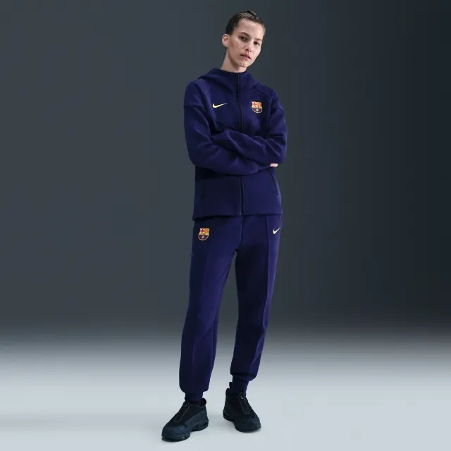 F.C. Barcelona Tech Women's Nike Football Fleece Mid-Rise Joggers - Imperial Purple - Sustainable Materials