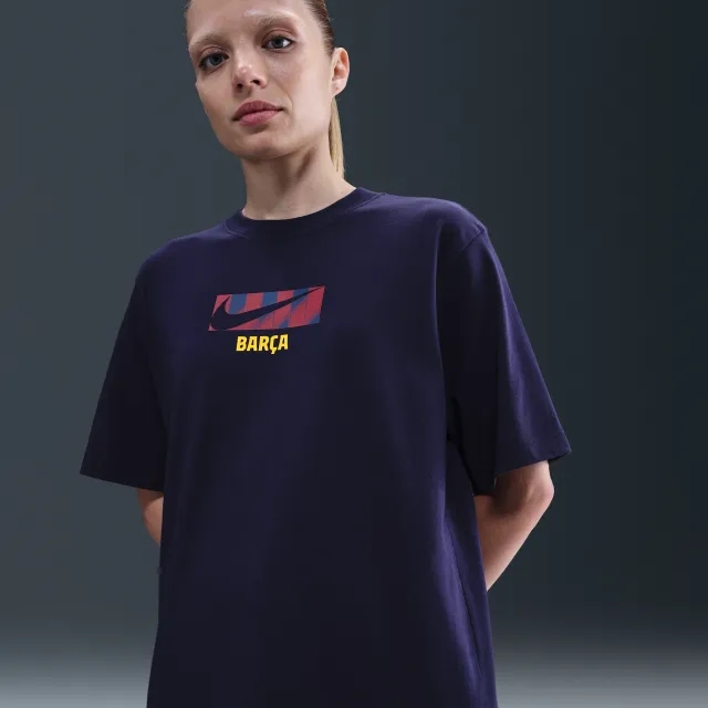 F.C. Barcelona Supporter Women's Nike Football T-Shirt - Imperial Purple