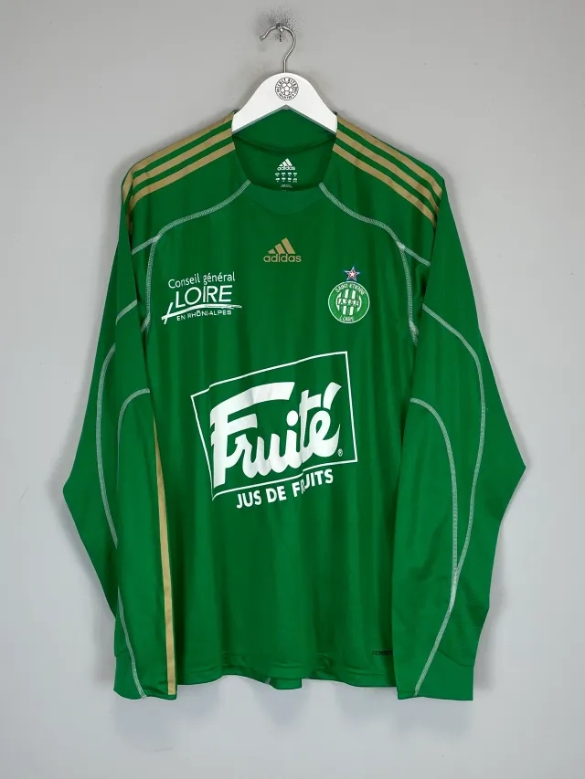 2009/10 ST ETIENNE *PLAYER ISSUE* L/S HOME SHIRT (XL) ADIDAS | Cult Kits