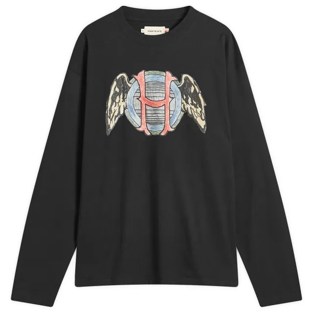 Honor the Gift Men's Honor Wings Long Sleeve T-Shirt Black