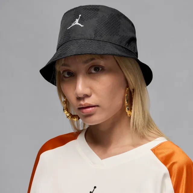 Nike Jordan Apex Printed Bucket Hat - Black - Polyester