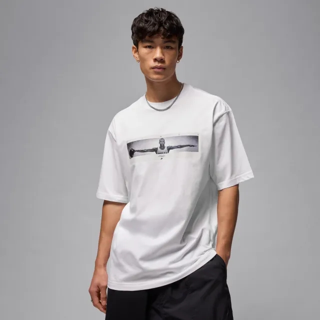 Nike Jordan Men's Photo T-Shirt - White - Cotton
