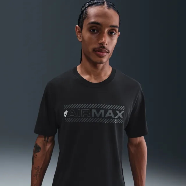 Nike Air Max Men's T-Shirt - Black - Cotton