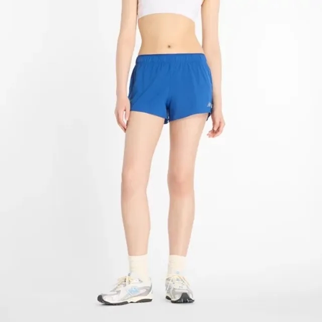 New Balance Women's RC Short 3" in Blue Polywoven