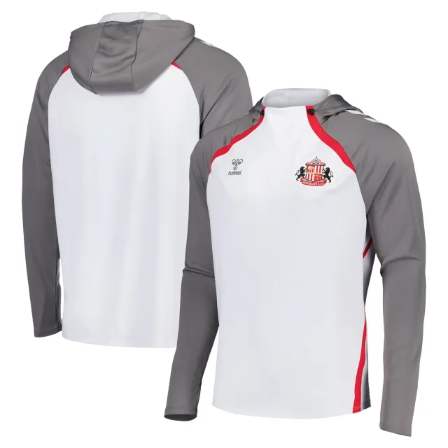 Sunderland Hummel Training Hoodie - White