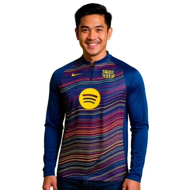 Nike FC Barcelona 25 26 Dri FIT Strike Pre Match Home Drill Top