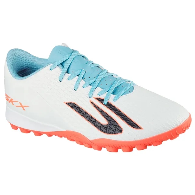 Skechers SKX_2 Club TF Shoes in White/Turquoise
