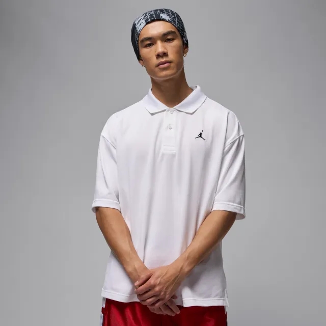 Nike Jordan Brooklyn Men's Polo - White