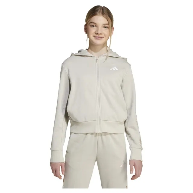 Adidas 3 Stripes Animal French Terry Full Zip Sweatshirt