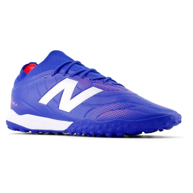 New Balance Unisex TEKELA TEAM LOW LACED TF V5 in Blue/Red/Grey Synthetic