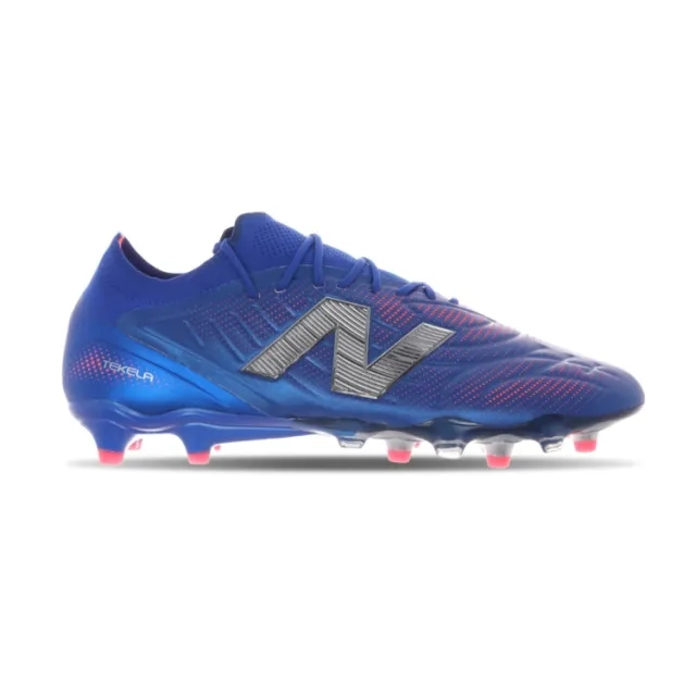 New Balance Unisex TEKELA ELITE LOW LACED FG V5 in Blue/Red/Grey Synthetic