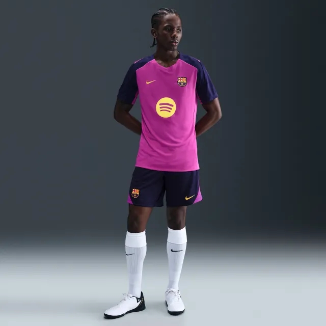 F.C. Barcelona Strike Men's Nike Dri-FIT Football Knit Shorts - Purple - Polyester