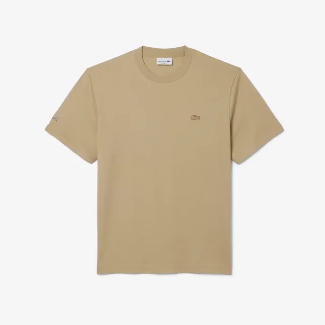 Lacoste Embroidered Signature T-shirt - Beige