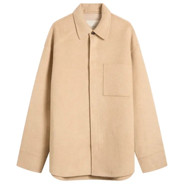 JW Anderson Men's Oversized Shirt Jacket Clay Melange
