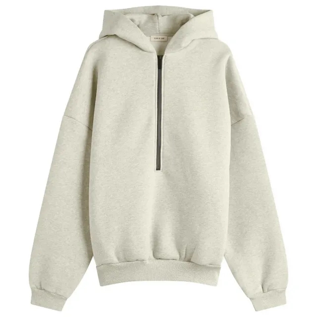 Fear of God Men's Athletic Halfzip Hoodie Melange Grey