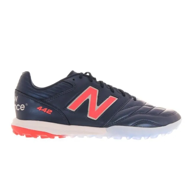 New Balance Men's 442 PRO TF V2 in Blue/Grey/Red Leather