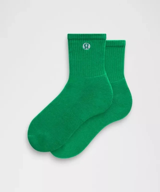 lululemon – Unisex Daily Essential Quarter Socks – Color Green – Size L