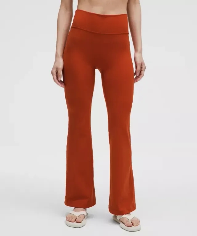 lululemon – Women's Groove Nulu High-Rise Flared Pants Regular – Color Orange – Size 0