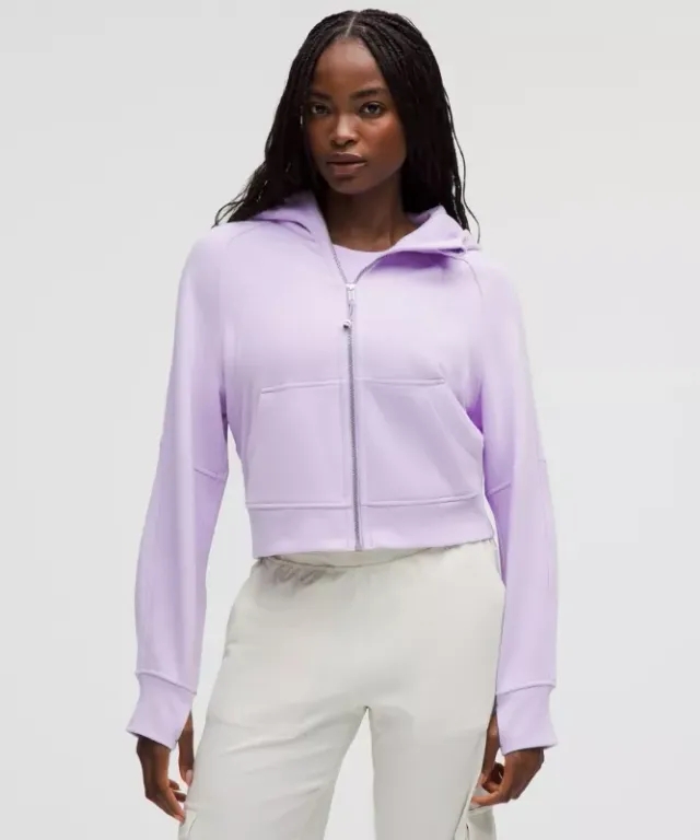 lululemon – Women's Scuba Oversized Full-Zip Hoodie – Color Purple – Size M/L