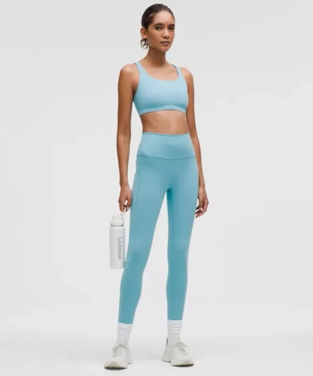lululemon – Women's Wunder Train High-Rise Tight Leggings with Pockets – 28" – Color Blue – Size 0