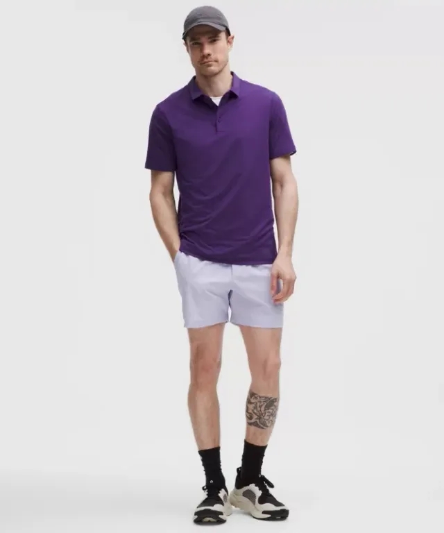 lululemon – Men's Evolution Short-Sleeve Polo Shirt – Color Purple – Size 3XL