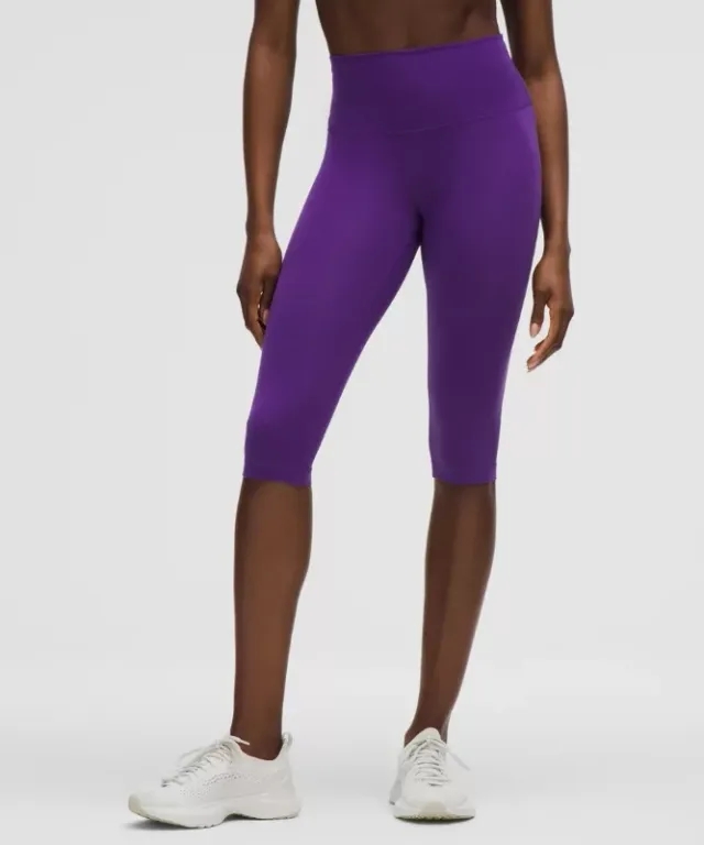 lululemon – Women's Wunder Train High-Rise Crop Leggings – 15" – Color Purple – Size 0