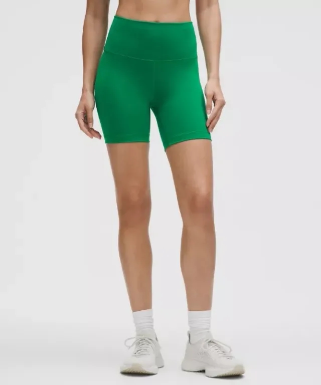 lululemon – Women's Wunder Train High-Rise Shorts – 6" – Color Green – Size 2