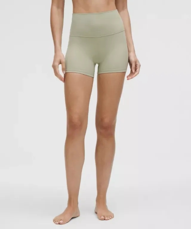 lululemon – Women's Align High-Rise Shorts – 4" – Color Green/Pastel – Size 0