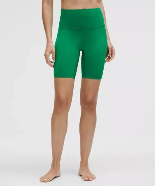lululemon – Women's Align High-Rise Shorts – 8" – Color Green – Size 0
