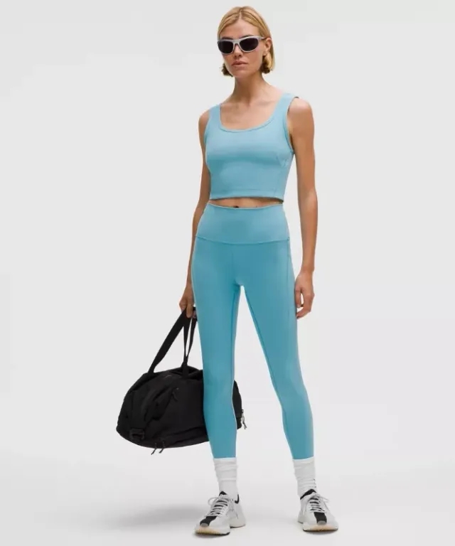 lululemon – Women's Wunder Train High-Rise Tight Leggings with Pockets – 25" – Color Blue – Size 0