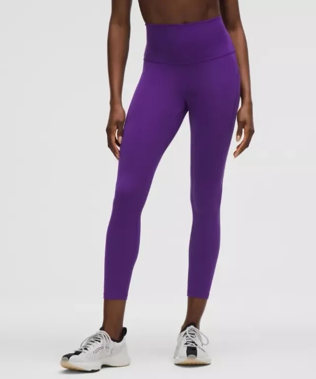 lululemon – Women's Wunder Train High-Rise Tight Leggings with Pockets – 25" – Color Purple – Size 0