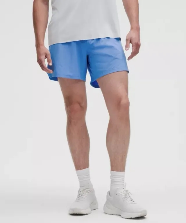 lululemon – Men's Mile Maker Run Crew Lined Shorts – 6" – Color Blue – Size 3XL
