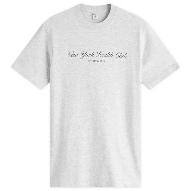 Sporty & Rich Women's NY Health Club T-Shirt Heather Grey