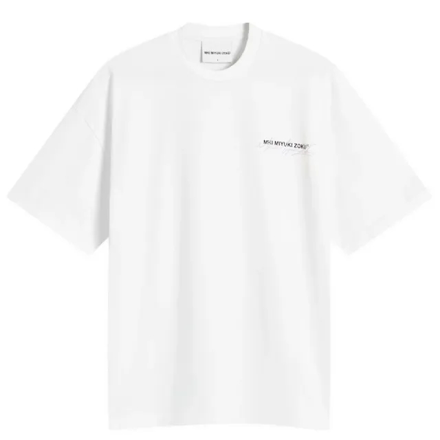 MKI Women's Signature Overlay T-Shirt Presented by END. White/Lilac