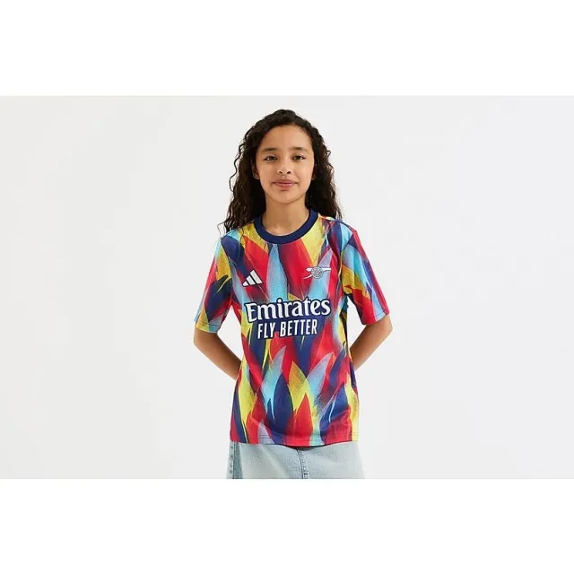 Arsenal adidas Kids 25/26 Pre-Match Shirt, Multicolor