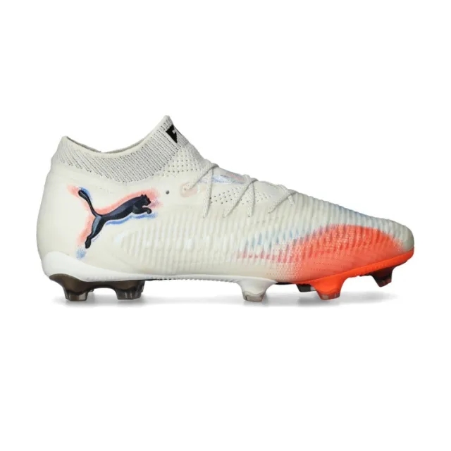 PUMA Future 8 Ultimate FG Football Boots Unisex, White/Black/Glowing Red