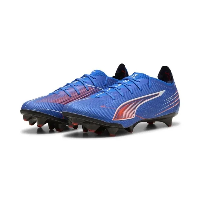 PUMA Ultra 6 Carbon FG Football Boots Women, Ultra Blue/White/Glowing Red