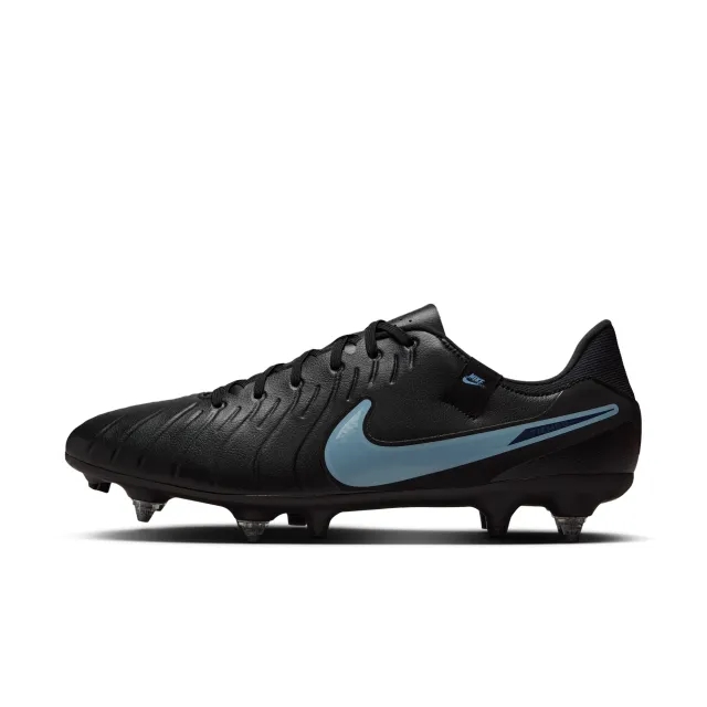 Nike Tiempo Legend 10 Academy Soft-Ground Low-Top Football Boot - Black - Recycled Content Minimum