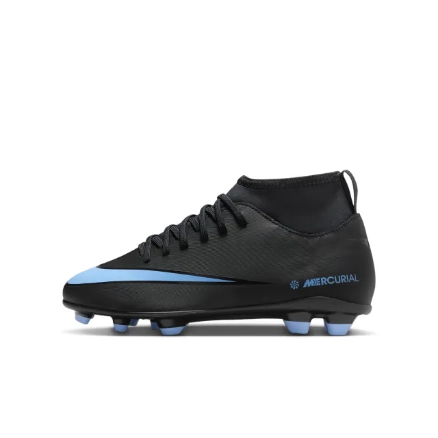 Nike Jr. Mercurial Superfly 10 Club Younger/Older Kids' Multi-Ground High-Top Football Boot - Black - Recycled Content Minimum